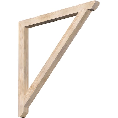 Ekena Millwork Traditional Slat Smooth Bracket, Douglas Fir, 3 1/2"W x 48"D x 48"H BKT04X48X48TRA06SDF